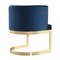 Manhattan Comfort Aura Dining Chair in Royal Blue and Polished Brass, PK2 2-DC026-BL - alternate 6